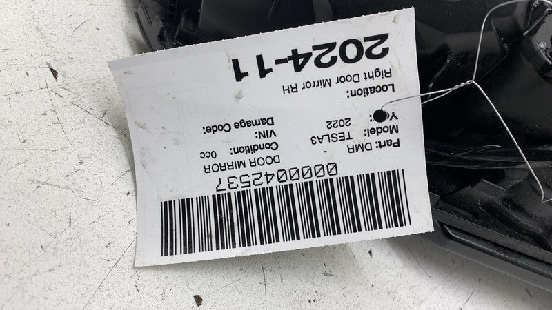 ⭕  21-25 Tesla Model 3 M3 Right Exterior Rear View Door Mirror RH (NO 