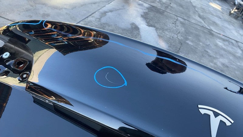 2017-2020 Tesla Model 3 M3 Rear Trunk Decklid Shell Panel Assembly Bla