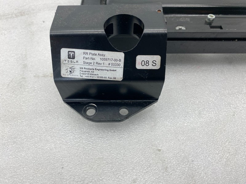 105971700B ⭕2016-2020 Tesla Model X Rear Left 2nd Row Seat Frame Plate Catcher 1059717-00-B