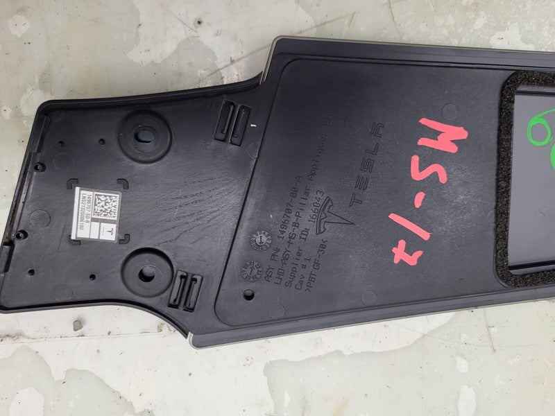 1496707 S0 B ⭕ 16-20 Model S Left Exterior B-Pillar Applique Glass w/ Camera LH 1496707-S0-B