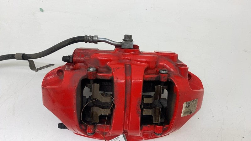 1044641 00 F ⭕ 2017-2023 Tesla Model 3 Front Performance Brake Caliper Red Left 1044641-00-F