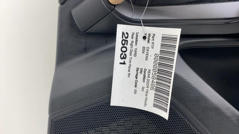 ⭕ 2019-2024 Porsche Cayenne Rear Driver Side Door Panel Trim Cover Black Left LH