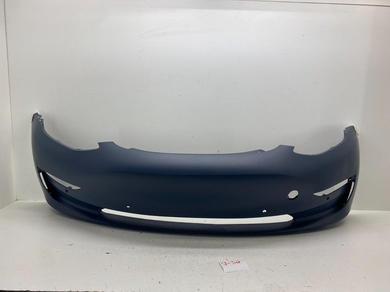 1084168 S0 5 ⭕ 17-22 Tesla Model 3 Front Bumper Cover suit w/ Park Sensor Primed 1084168-S0-5