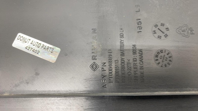 PT00046991D 2022-2024 Rivian R1T R1S Left Rocker Panel Under Body Aero Splash Shield Cover