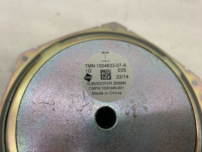 100483307A ⭕ 2012-2020 Model S Infotainment Audio Speaker Mid Subwoofer 200MM 1004833-07-B