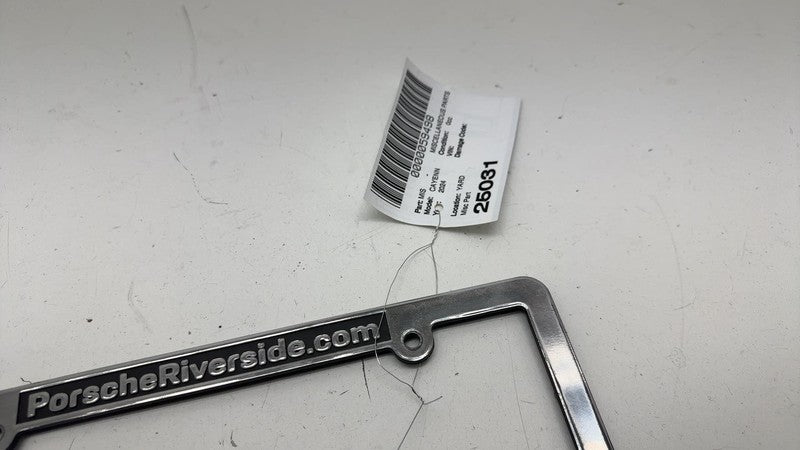 ⭕ 2024 Porsche Cayenne License Plate Frame (Porsche Riverside)