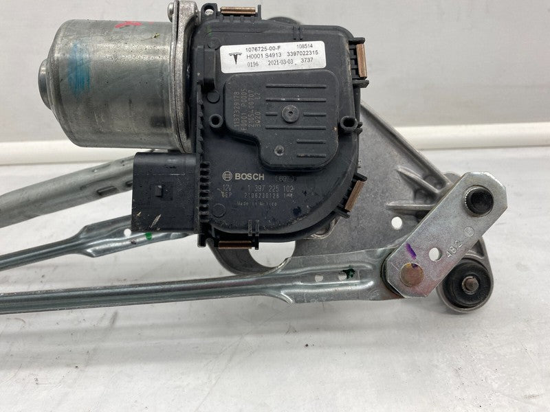1076725 00 F ⭕ 2019-2023 Tesla Model 3 M3 Front Windshield Wiper Linkage & Motor 1076725-00-F