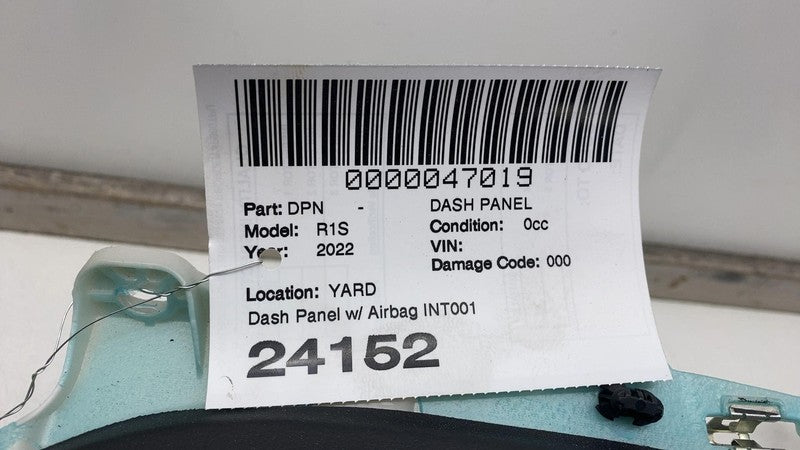 PT00000762-I 2022-2024 Rivian R1T R1S Front Dashboard Dash Panel Top Pad Upper Trim Cover OEM