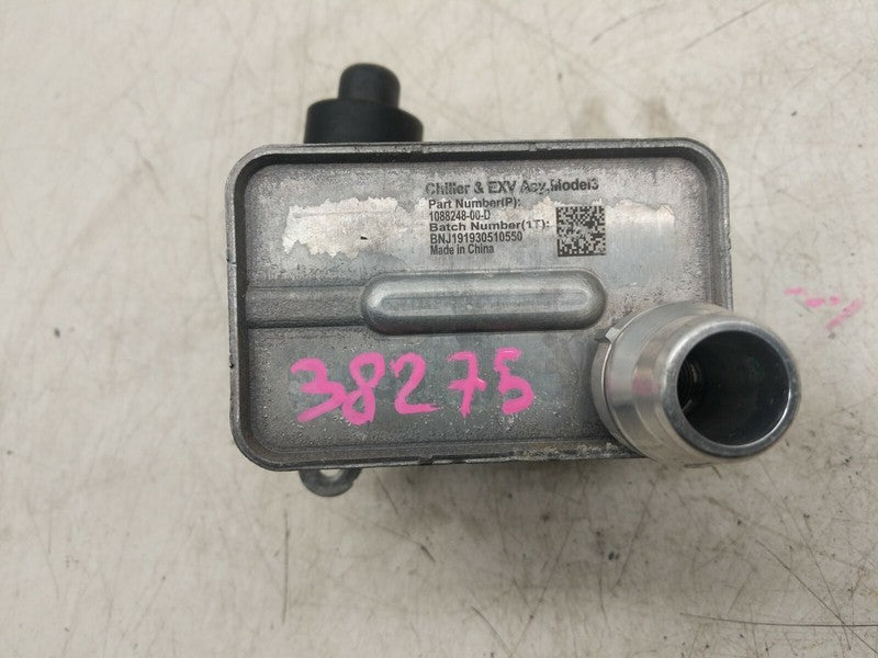 1088248 00 D ⭕ 2017-2022 Tesla Model 3 Chiller EXV Oil Fluid Cooler 1088248-00-D Assembly OEM