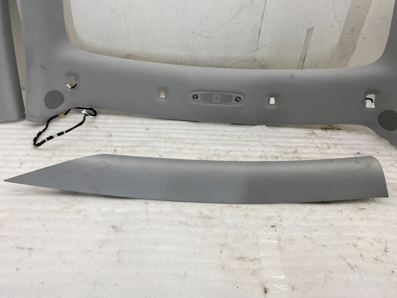 108626571I ⭕ 17-20 Tesla Model 3 Headliner w/ A-Pillar Upper Cover & Rail Trim + Sunvisor
