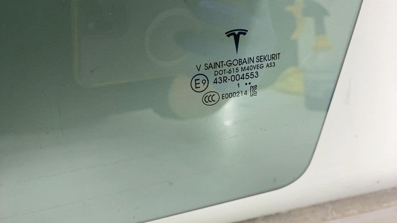 E9 43R-004553 ⭕ 2020-2024 Tesla Model Y MY Rear Driver Side Door Window Glass Left LH Assembly