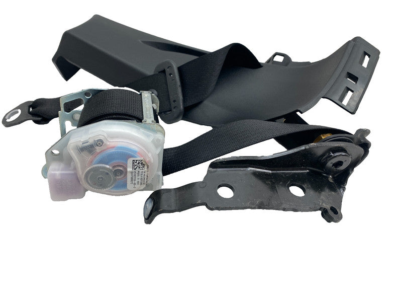 ⭕ 12-15 Model S Rear Right Seatbelt & Retractor + Mid C-Pillar Trim 10