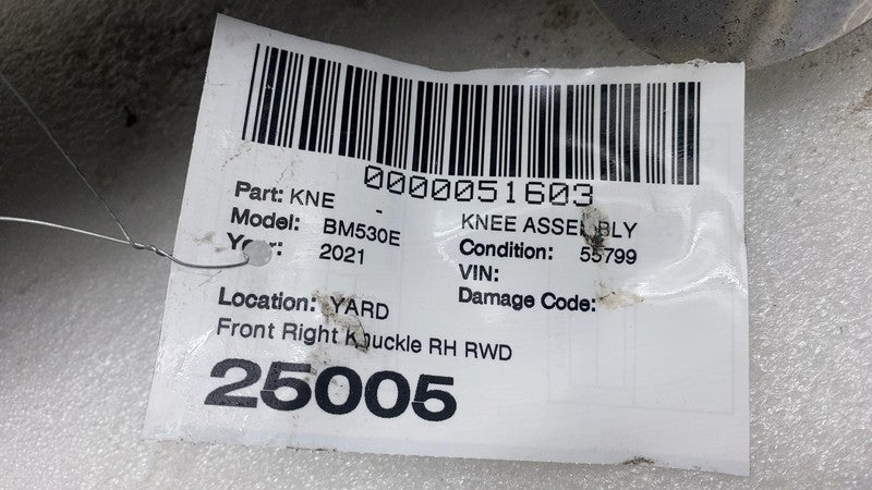 688438601 2017-2023 BMW 530e Front Right Spindle Knuckle Wheel Hub + ABS + Dust Shield RWD