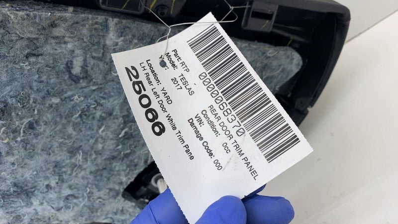 ⭕ 12-20 Tesla Model S Rear Driver Side Interior Door Panel Trim Card Cover Left