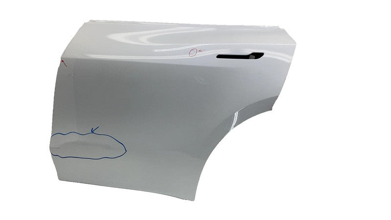⭕ 20-26 Tesla Model Y MY Rear Driver Side Door Shell Panel Left OEM White - PPSW