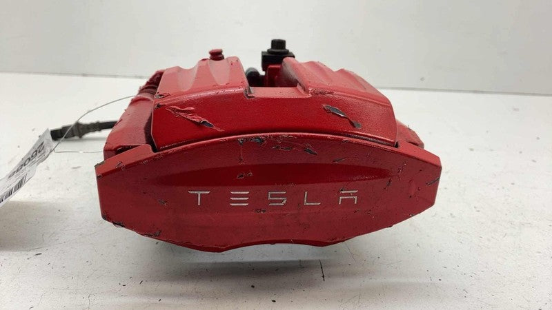 ⭕16-20 Model X Rear Driver Side Caliper Red w/ Brake Hose Line Left 10
