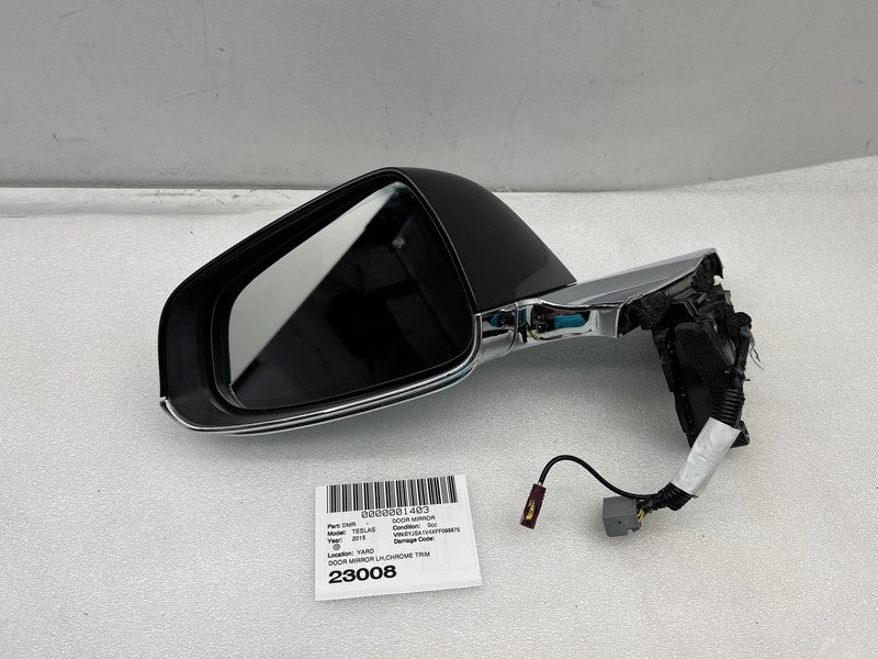 1041317-00-A ⭕12-15 Model S Front Left Exterior Door Mirror Premium Black - PMBL 1041317-00-A