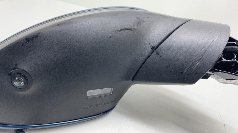 2225.6166BG5D ⭕ 19-23 Cayenne Right Power Folding Door Mirror w/ Blind Spot Blue RH (No Glass)