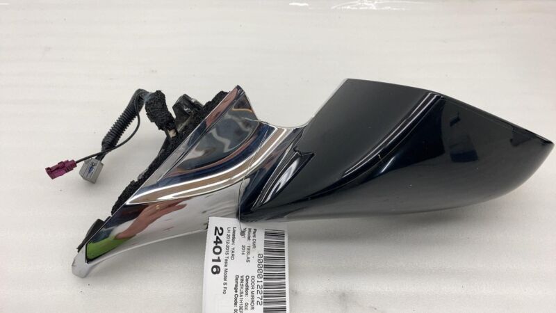 2012-2015 Tesla Model S Driver Side Rear View Door Mirror Left LH Black - PBSB