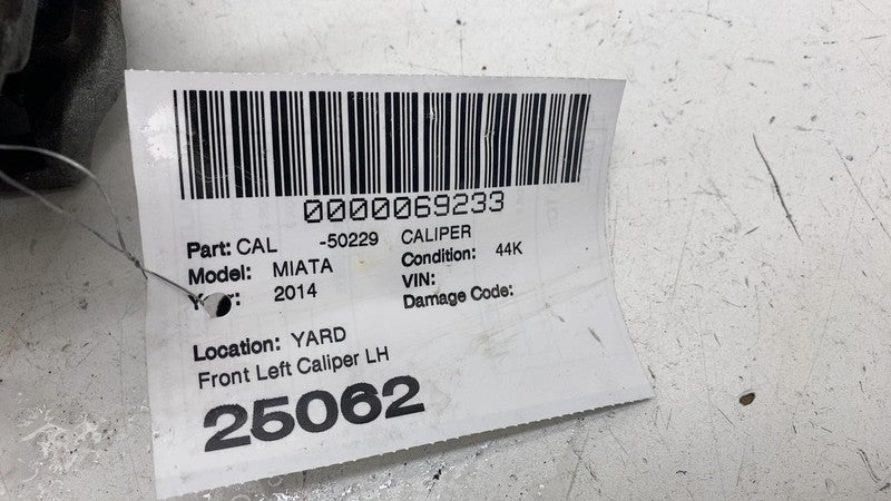 ⭕ 2006-2015 Mazda MX-5 Miata Front Driver Side Caliper w/ Brake Hose Line Left