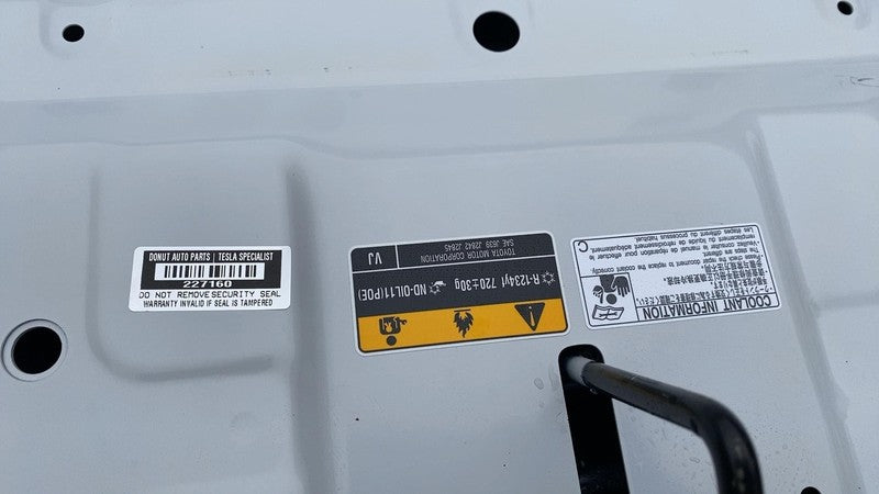 2023 2024 2025 Toyota bZ4X Hood Panel Bonnet Shell Assembly OEM White Aluminum