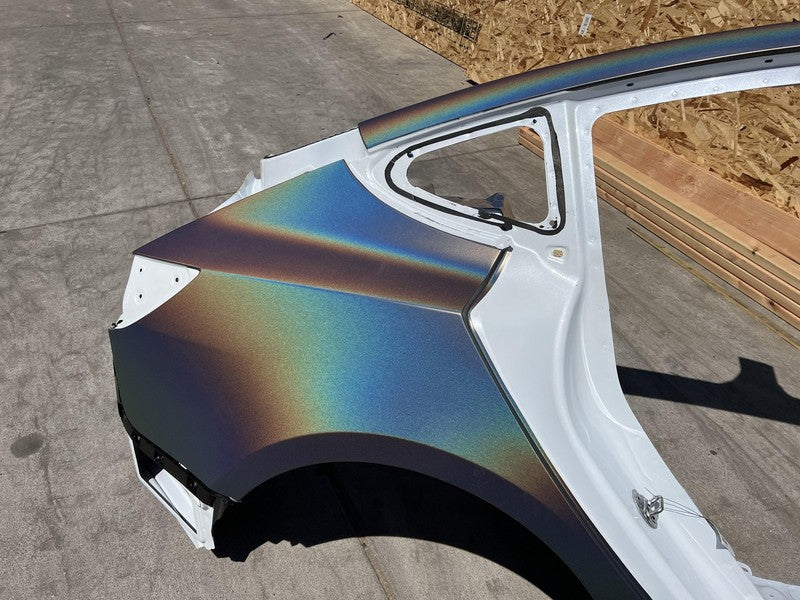 ⭕ 21-23 Tesla Model 3 Rear Right Quarter Panel Structural Frame Cut White - PPSW