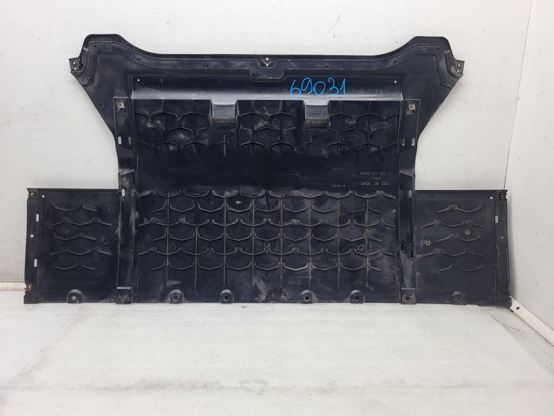 600819100C ⭕ 2012-2015 Tesla Model S Rear Under Tray Splash Aero Shield Cover 6008191-00-C