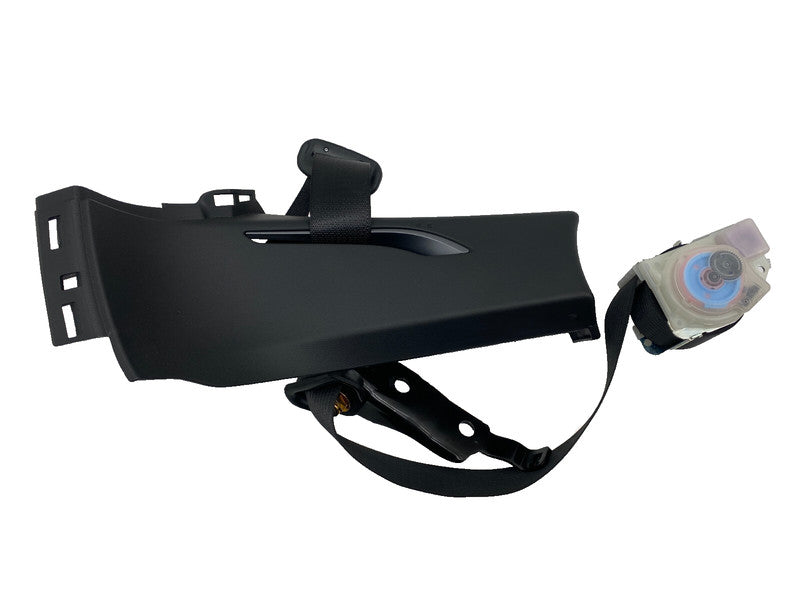 102473000 C ⭕ 16-20 Model S Rear Left Seat Belt Retractor w/ C-Pillar Mid Trim 1023136-05-D