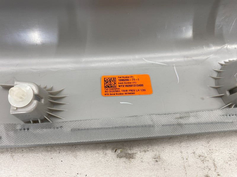 108626571I ⭕ 17-20 Tesla Model 3 Headliner w/ A-Pillar Upper Cover & Rail Trim + Sunvisor