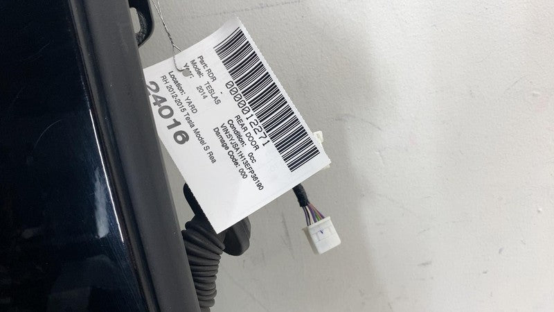 ⭕ 2012-2015 Tesla Model S Rear Passenger Door Shell Panel Right RH Bla