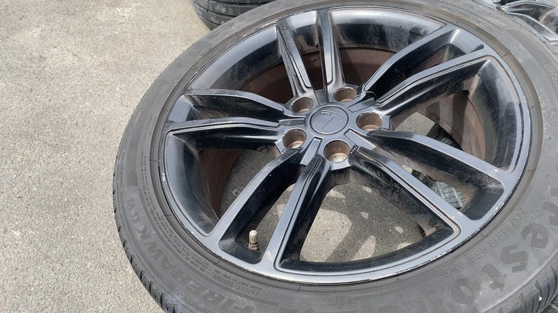 ⭕ 12-15 Model S MS SET of Wheel Rim 19x8.0+40mm + Tire 245/45 R19 6007