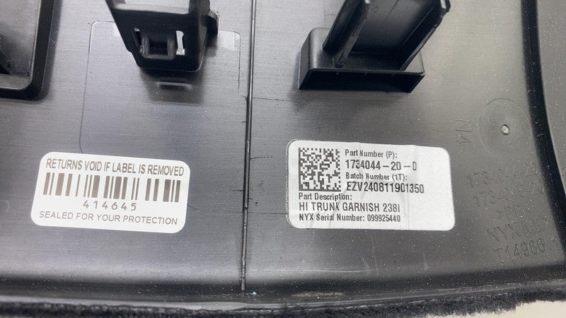 ⭕ 2024-2025 Tesla Model 3 M3 Rear Trunk Garnish Trim Panel Assembly 17