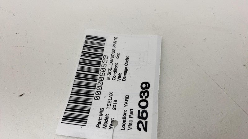 1083901-00-B ⭕16-20 Model X Left B-Pillar Applique Trim Molding w/ Camera & Seal 1083901-00-B