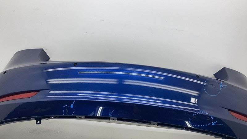 ⭕ 2017-2022 Tesla Model 3 Rear Bumper w/ Park Sensor & Reflector Lamp Blue PPSB