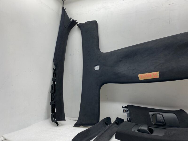 2016-2020 Tesla Model X Headliner A-Pillar + Upper B-Pillar w/ Sunvisor & Bezel
