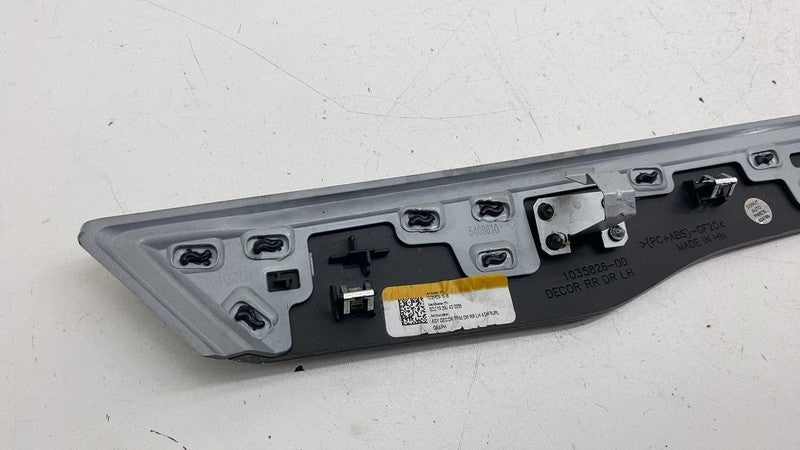 ⭕ 2016-2020 Tesla Model X Rear Left Door Decor Trim Ash Burl Graph 103