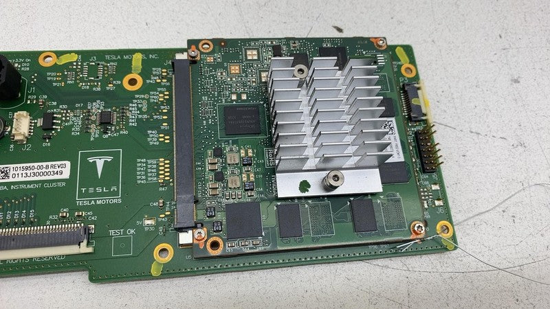 101595000B ⭕ 12-15 Model S MS Instrument Cluster Gauge Speedometer Motherboard 1015950-00-B