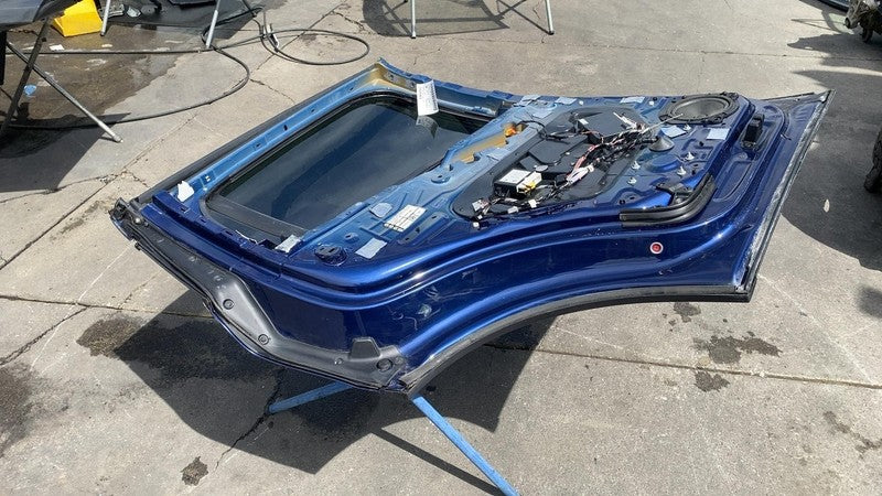 ⭕ 16-24 Tesla Model X Rear Left Falcon Door Shell Panel Blue - PPSB 10