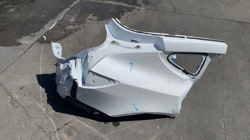 ⭕ 21-23 Tesla Model 3 Rear Right Quarter Panel Structural Frame Cut White PPSW