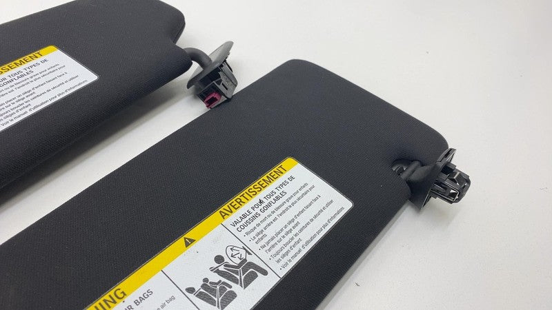 2017-2023 BMW 530e G30 Front Left & Right Windshield Sun Visor Black Sunvisor