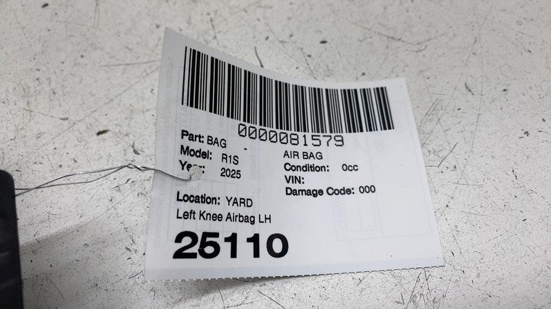 PT00000829J ⭕ 2022-2025 Rivian R1S Front Left or Right Lower Dash Knee Airbag PT00000829-J