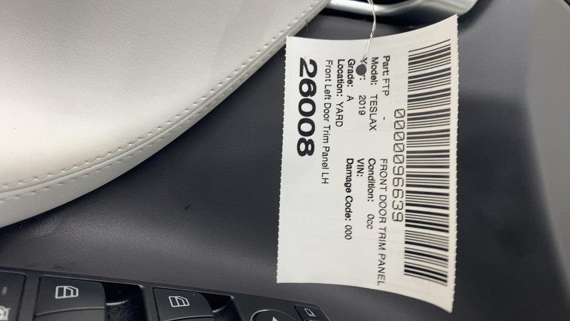 ⭕ 16-20 Tesla Model X Front Driver Side Door Panel Trim Card Left 1035