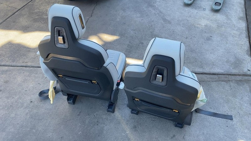 ⭕2022-2024 Rivian R1T Front Left & Right + Rear 2nd Row Leather Seat Ocean Coast