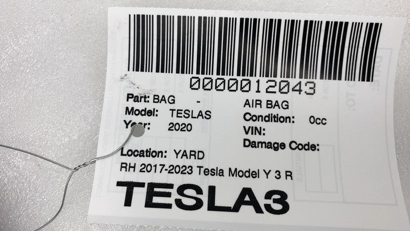 ⭕ 17-23 Tesla Model Y 3 Right Knee Airbag Passenger Safety Module 1077