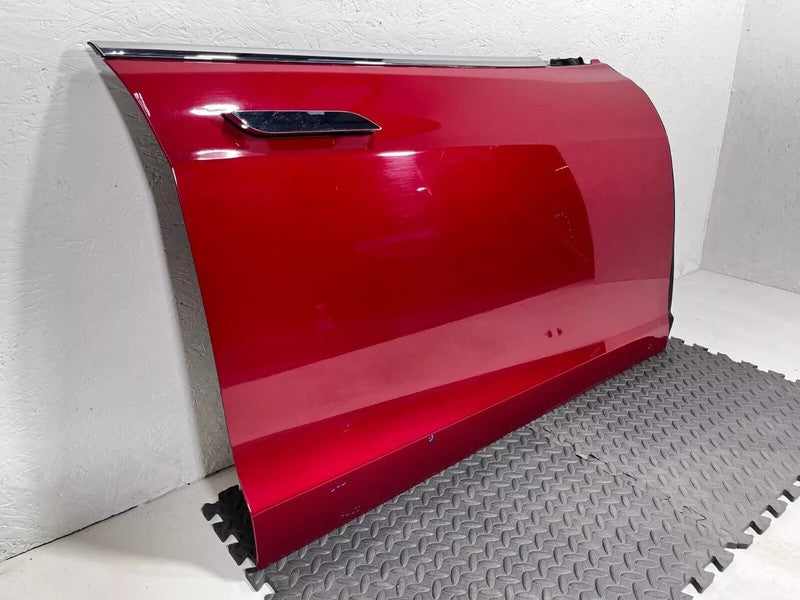 ⭕ 2016-2020 Tesla Model S MS Front Passenger Side Door Panel Right Used OEM Red