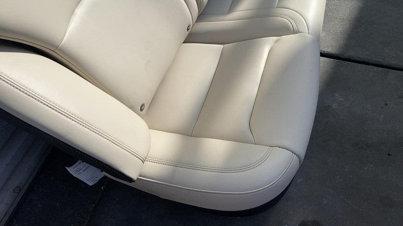 ⭕ 2016-2020 Tesla Model S Rear 2nd Row Beige Leather Seat Upper + Lowe