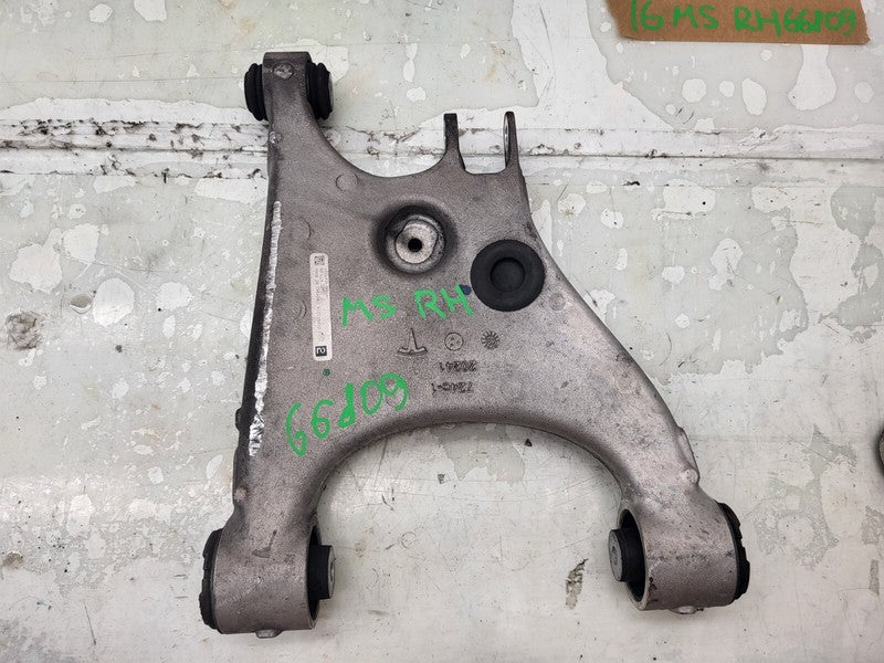⭕ 12-15 Tesla Model S MS SET Rear Right Spindle Knuckle & Control Arm 