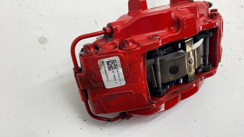 ⭕2016-2020 Tesla Model X Front Caliper w/ Brake Hose Line Right Red 10