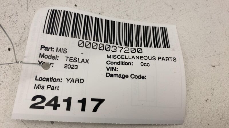 103595700F ⭕ 21-24 Model X Rear 3rd Row Left Interior C-Pillar Trim Assembly 1035957-00-F