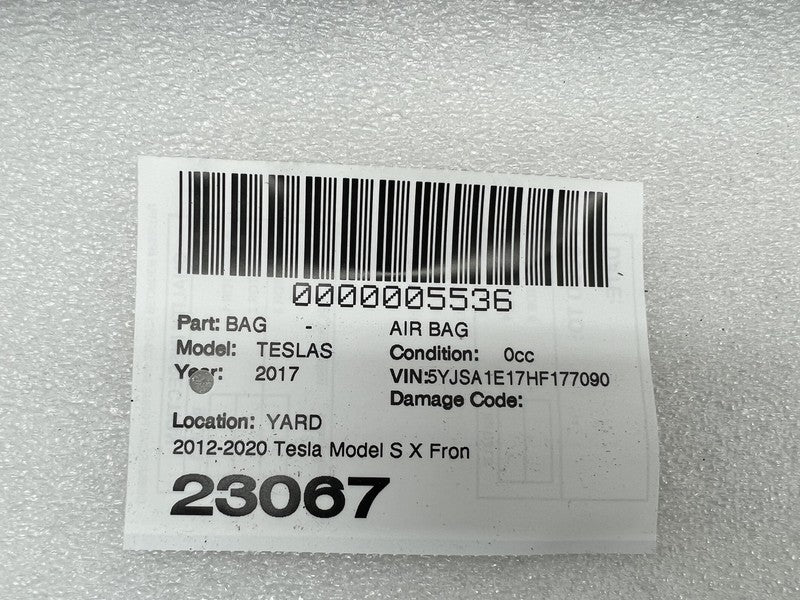 2016-2020 Tesla Model S X Front Passenger Side Knee Safety Module Righ